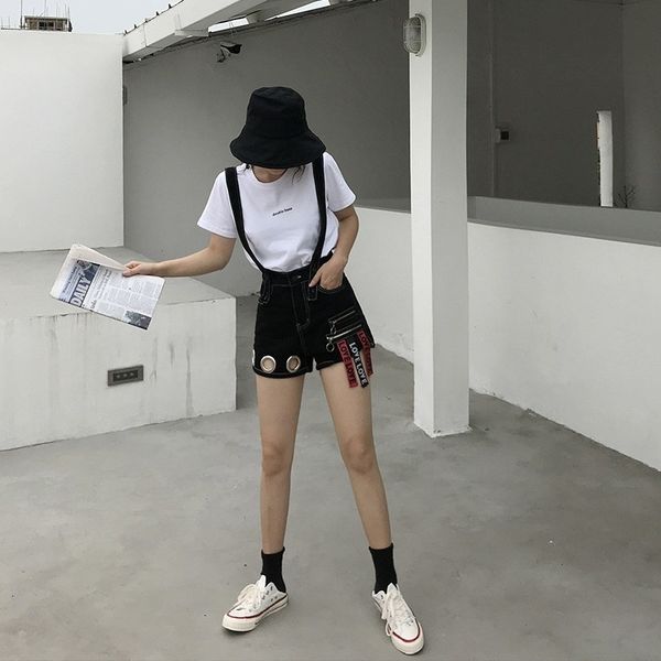 women's jeans high street personality suspend high waist denim metal shorts with zipper ring sequins hip hop casual pockets overcalls 8, Blue
women's jeans high street personality suspend high waist denim metal shorts with zipper ring sequins hip hop casual pockets overcalls 8, Blue