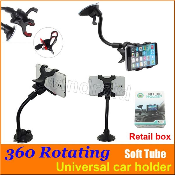 360 degree long arm lazy universal car soft tube suction mount bracket holder double v clip for iphone 7 i7 note5 mobile phones + retail box
360 degree long arm lazy universal car soft tube suction mount bracket holder double v clip for iphone 7 i7 note5 mobile phones + retail box
