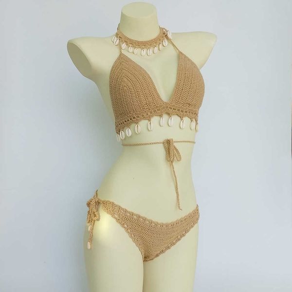 swimwear 3pcs bikini set woman crochet shell tassel and seashell ankle chain thong hollow-out low waist bottom, White;black
swimwear 3pcs bikini set woman crochet shell tassel and seashell ankle chain thong hollow-out low waist bottom, White;black