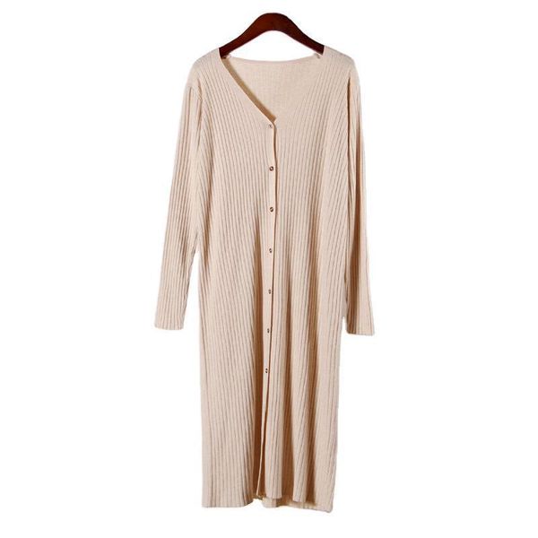 retro loose dress women full sleeve single breasted knitted plus size casual solid color clothing female dresses, Black;gray
retro loose dress women full sleeve single breasted knitted plus size casual solid color clothing female dresses, Black;gray