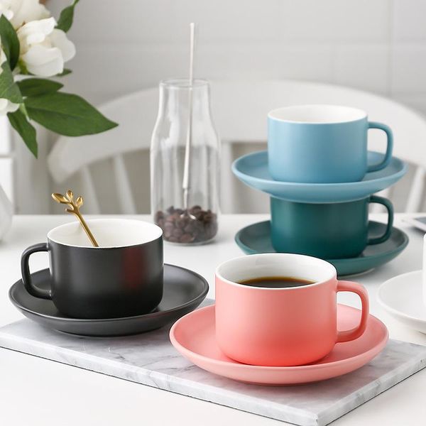mugs color glazed ceramic coffee cup and saucer set 240ml fashion nordic milk cupsaucer drinkware
mugs color glazed ceramic coffee cup and saucer set 240ml fashion nordic milk cupsaucer drinkware