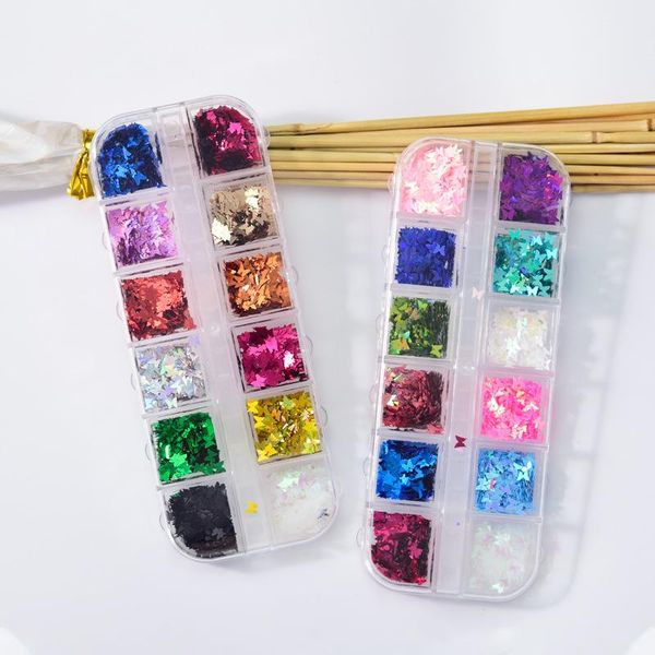 nail glitter fluorescence butterfly sequins colorful mixed round thin flakes 3d supplies art decoration12 grids/set, Silver;gold
nail glitter fluorescence butterfly sequins colorful mixed round thin flakes 3d supplies art decoration12 grids/set, Silver;gold