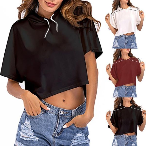 women's hoodies & sweatshirts 2021 fashion womens sweatshirt casual loose solid color drawstring hooded print short sleeve pullover str, Black
women's hoodies & sweatshirts 2021 fashion womens sweatshirt casual loose solid color drawstring hooded print short sleeve pullover str, Black