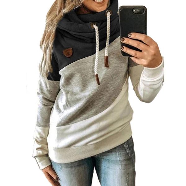 autumn winter patchwork women hoodies pullover drawstring long sleeve harajuku hoodie sweatshirt clothes women's & sweatshirts, Black
autumn winter patchwork women hoodies pullover drawstring long sleeve harajuku hoodie sweatshirt clothes women's & sweatshirts, Black