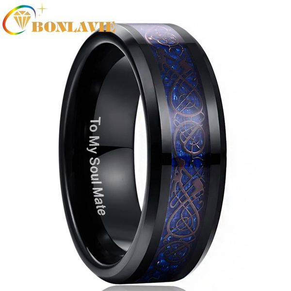 wedding rings blue dragon tungsten carbide soul mate ring men jewelry 8mm wide plating black gift for husband, Slivery;golden
wedding rings blue dragon tungsten carbide soul mate ring men jewelry 8mm wide plating black gift for husband, Slivery;golden