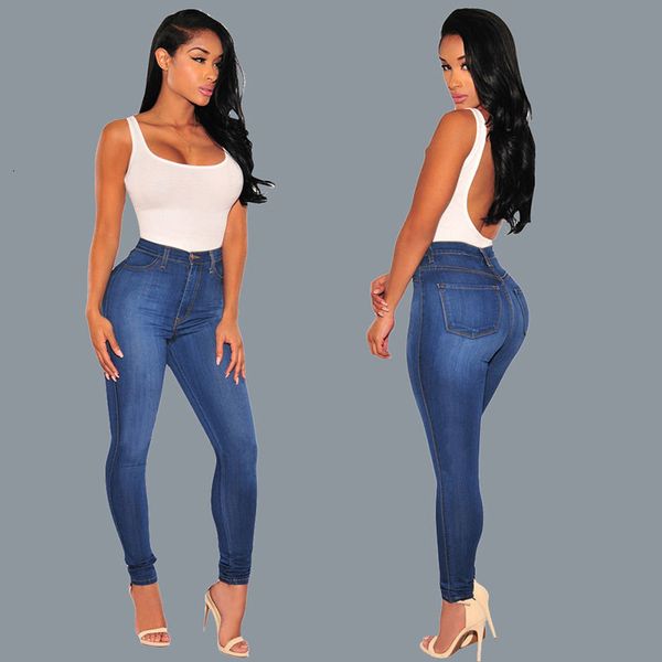 women skinny jeans push up middle waist ladies casual slim fit long pants female trousers, Blue
women skinny jeans push up middle waist ladies casual slim fit long pants female trousers, Blue
