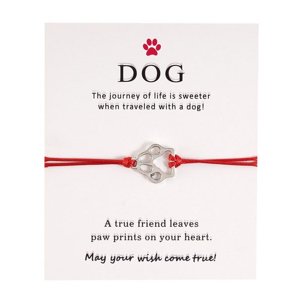 silver malinois dog cat paw connection charms cuff multilayer wax rope animal pet bracelets women men with card bracelet jewelry, Golden;silver
silver malinois dog cat paw connection charms cuff multilayer wax rope animal pet bracelets women men with card bracelet jewelry, Golden;silver