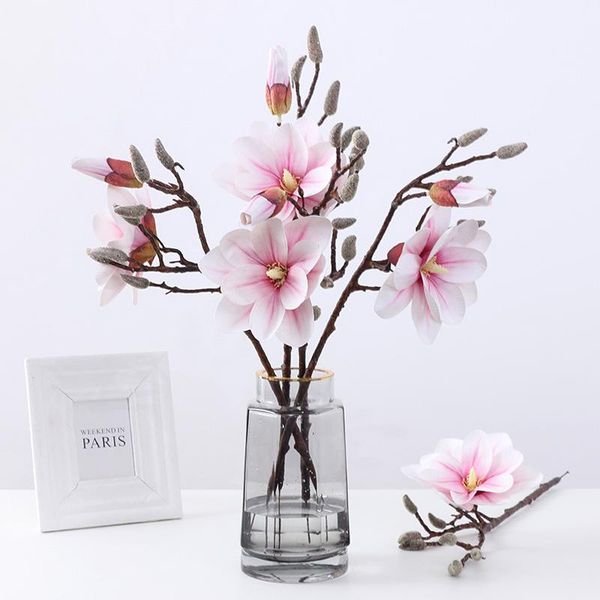 decorative flowers & wreaths high-end single 2 heads feel simulation 3d magnolia artificial flower home el office decoration arrangement
decorative flowers & wreaths high-end single 2 heads feel simulation 3d magnolia artificial flower home el office decoration arrangement