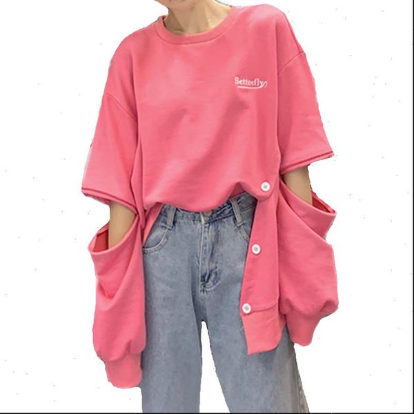 autumn casual oversized hollow out women sweatshirt long sleeve thin o neck side split button hoodie street fashion top, Black
autumn casual oversized hollow out women sweatshirt long sleeve thin o neck side split button hoodie street fashion top, Black