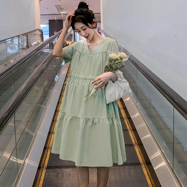 arrive summer maternity dress woman casual short sleeve large size dresses pregnant clothing md-02939, White
arrive summer maternity dress woman casual short sleeve large size dresses pregnant clothing md-02939, White