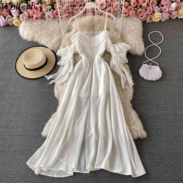 summer spaghetti strap dress women white bandage sleeve high waist off shoulder vestidos female beach party robe 210519, Black;gray
summer spaghetti strap dress women white bandage sleeve high waist off shoulder vestidos female beach party robe 210519, Black;gray