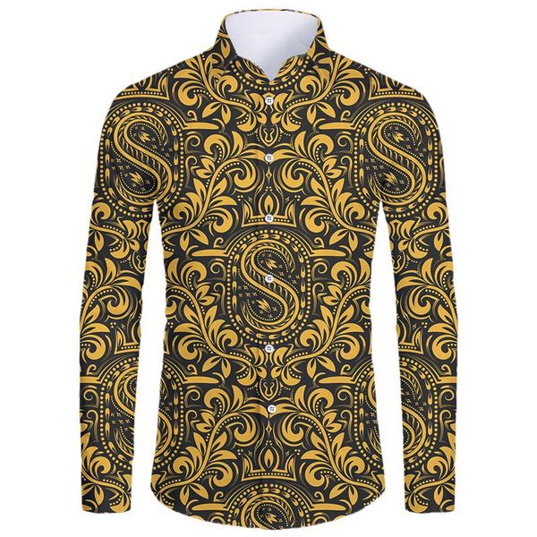 men's casual shirts eu size men golden flower 3d print royal baroque homme long sleeve summer hawaiian mens luxury shirt, White;black
men's casual shirts eu size men golden flower 3d print royal baroque homme long sleeve summer hawaiian mens luxury shirt, White;black