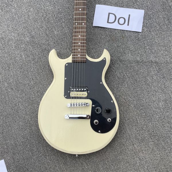 semi-gloss finish alpine white electric guitar, rosewood fingerboard, chrome hardware with tone-pro bridge
semi-gloss finish alpine white electric guitar, rosewood fingerboard, chrome hardware with tone-pro bridge