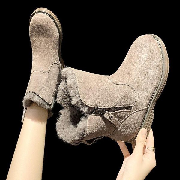 boots black cotton shoes winter round toe fashion side zipper middle tube plus velvet flat bottom women's snow
boots black cotton shoes winter round toe fashion side zipper middle tube plus velvet flat bottom women's snow