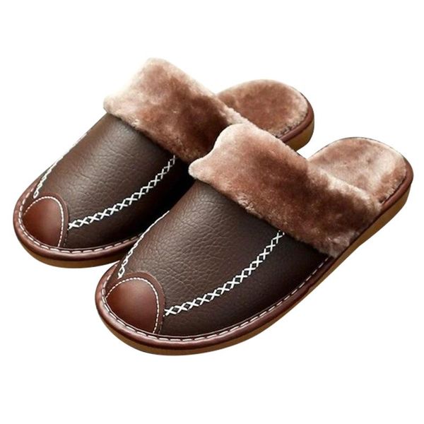 ly women men indoor slippers shoes winter warm plush lining inner pu leather upper, Black
ly women men indoor slippers shoes winter warm plush lining inner pu leather upper, Black