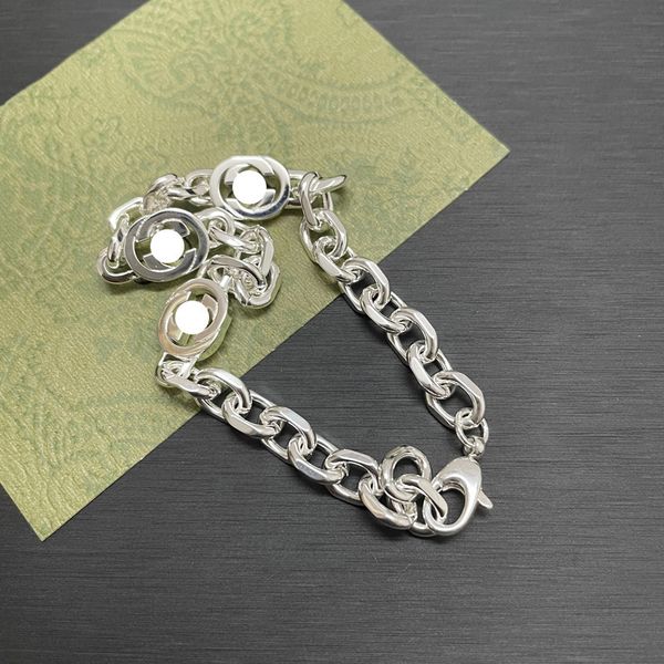 double interlocking bracelet personality old thai silver letter chain couple bracelet black friday deals, Golden;silver
double interlocking bracelet personality old thai silver letter chain couple bracelet black friday deals, Golden;silver
