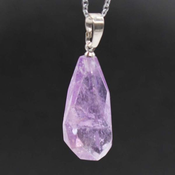 pendant necklaces irregular water drop natural stone pink quartz amethysts purple crystal necklace for women jewelry healing, Silver
pendant necklaces irregular water drop natural stone pink quartz amethysts purple crystal necklace for women jewelry healing, Silver