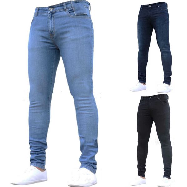 mens high waist zipper stretch jeans casual slim fit trendy trousers male plus size pencil pants denim skinny jean large size x0621, Blue
mens high waist zipper stretch jeans casual slim fit trendy trousers male plus size pencil pants denim skinny jean large size x0621, Blue