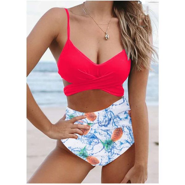 2021 new women swimsuit printed bandage split bikini, White;black
2021 new women swimsuit printed bandage split bikini, White;black