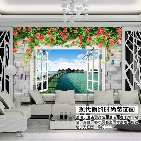 wallpapers mural 3d sense of sight false window brick rose painting as background the living room bedroom or officecustomized wallpaper
wallpapers mural 3d sense of sight false window brick rose painting as background the living room bedroom or officecustomized wallpaper