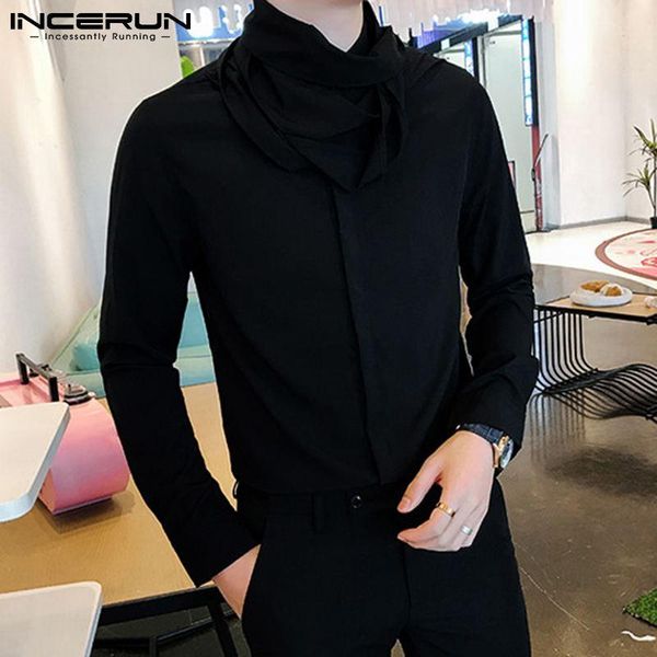 men's casual shirts incerun fashion men shirt with tie solid color lapel long sleeve clothing 2021 streetwear button elegant camisas 5x, White;black
men's casual shirts incerun fashion men shirt with tie solid color lapel long sleeve clothing 2021 streetwear button elegant camisas 5x, White;black