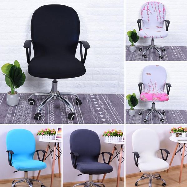 chair covers swivel cover elastic removable printed for computer office