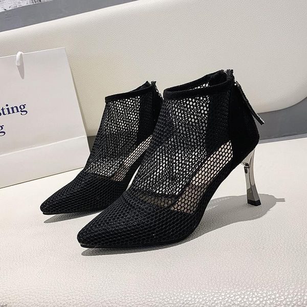 dress shoes 2021 spring autumn female outer wear european and american pointed knitting surface with high heels red women's, Black
dress shoes 2021 spring autumn female outer wear european and american pointed knitting surface with high heels red women's, Black