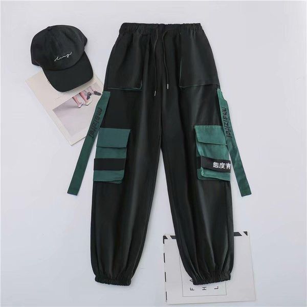 women's pants & capris casual high waist women harajuku pocket chinese letter cargo female fashion streetwear joggers sweatpant, Black;white
women's pants & capris casual high waist women harajuku pocket chinese letter cargo female fashion streetwear joggers sweatpant, Black;white