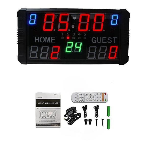 desk & table clocks led outdoor 14 digits multi sports electronic digital scoreboard for basketball with 12 24s s clock
desk & table clocks led outdoor 14 digits multi sports electronic digital scoreboard for basketball with 12 24s s clock