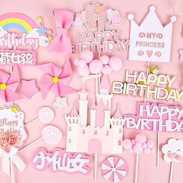 other festive & party supplies birthday happy cake er for girl princess favors pink decor flags castle star baking cakes decoration baby
other festive & party supplies birthday happy cake er for girl princess favors pink decor flags castle star baking cakes decoration baby