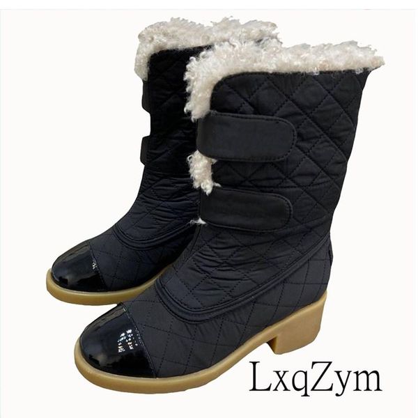 boots luxury winter warm ladies snow mixed color knee-high casual shoes female magic stickers round toe platform mid heels, Black
boots luxury winter warm ladies snow mixed color knee-high casual shoes female magic stickers round toe platform mid heels, Black