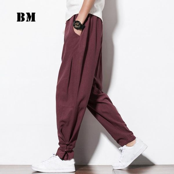 chinese style plus size casual harem pants 2021 summer spring cotton linens thin bloomers harajuku trousers men clothing men's, Black
chinese style plus size casual harem pants 2021 summer spring cotton linens thin bloomers harajuku trousers men clothing men's, Black