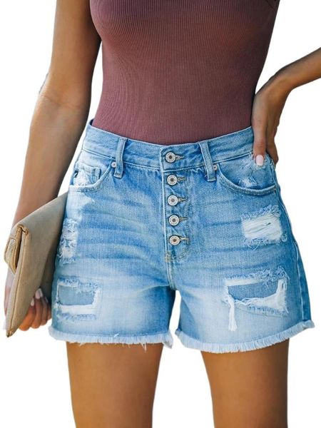 women's shorts 2021 summer women ripped tassels jeans casual denim straight leg high-waist blue color short, White;black
women's shorts 2021 summer women ripped tassels jeans casual denim straight leg high-waist blue color short, White;black