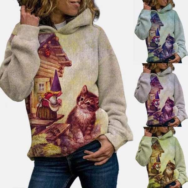 women's hoodies & sweatshirts women cartoon cat print hoodie blouse long sleeve fashion kawaii anime harajuku female graphic sudaderas, Black
women's hoodies & sweatshirts women cartoon cat print hoodie blouse long sleeve fashion kawaii anime harajuku female graphic sudaderas, Black