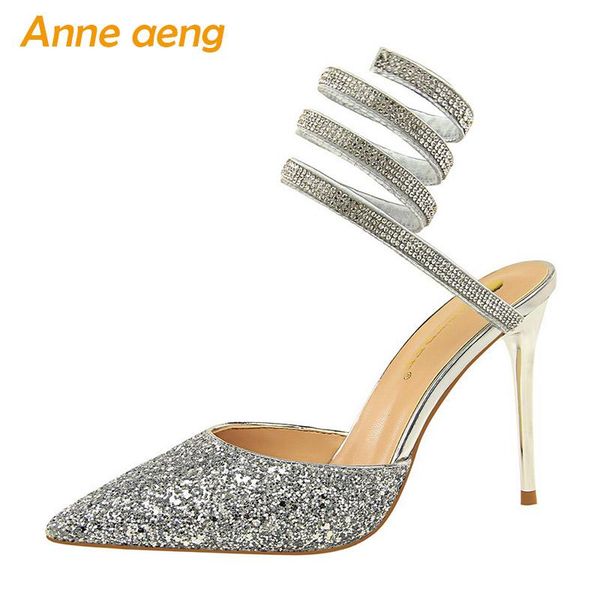 summer women sandals high thin heel pointed toe ankle strap fashion ladies shoes silver heels, Black
summer women sandals high thin heel pointed toe ankle strap fashion ladies shoes silver heels, Black