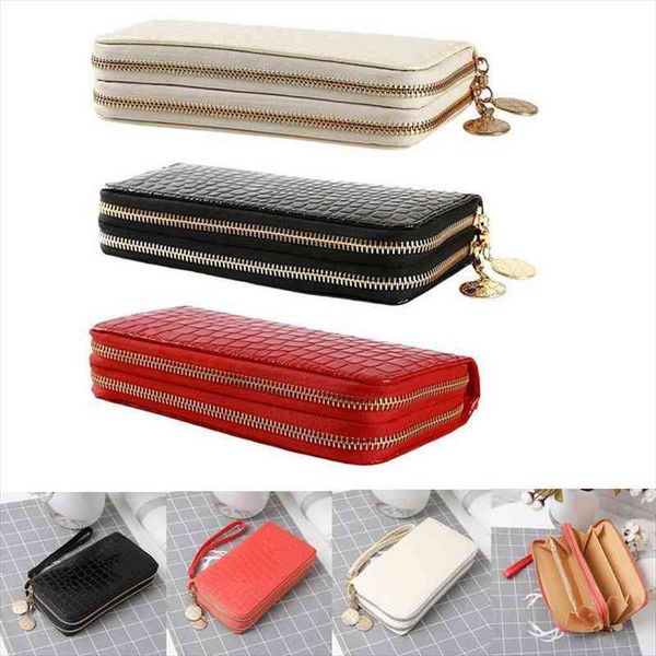 stone grain leather wallet ladies long double zipper coin purse large capacity patent hand credit card holder, Red;black
stone grain leather wallet ladies long double zipper coin purse large capacity patent hand credit card holder, Red;black