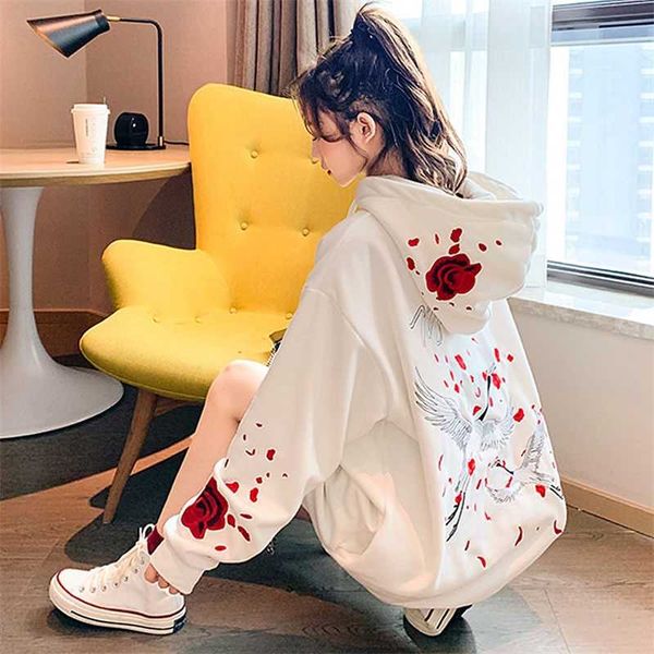 korean student loose mid-length plus velvet hoodies women lazy style autumn and winter hooded thick y2k couple clothes 210927, Black
korean student loose mid-length plus velvet hoodies women lazy style autumn and winter hooded thick y2k couple clothes 210927, Black