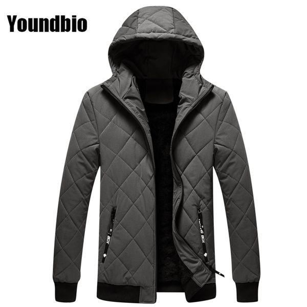 men winter casual warm stand collar jacket parkas coat pure color fall hat windproof 211214, Black
men winter casual warm stand collar jacket parkas coat pure color fall hat windproof 211214, Black