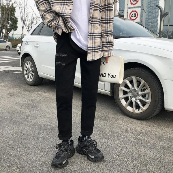 spring skinny jeans men slim fashion solid color casual denim pants man streetwear trend wild hip hop trousers male clothes men's, Blue
spring skinny jeans men slim fashion solid color casual denim pants man streetwear trend wild hip hop trousers male clothes men's, Blue