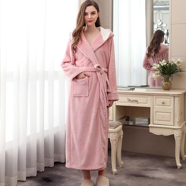coral fleece bathrobe night-robe men women autumn winter warm solid nightdress with waistband soft comfy ankle-length nightgown women's, Black;red
coral fleece bathrobe night-robe men women autumn winter warm solid nightdress with waistband soft comfy ankle-length nightgown women's, Black;red