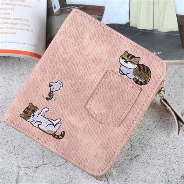 embroidery cat wallet women purse coin pocket kawaii leather wallets money bag card holder girls clutch, Red;black
embroidery cat wallet women purse coin pocket kawaii leather wallets money bag card holder girls clutch, Red;black