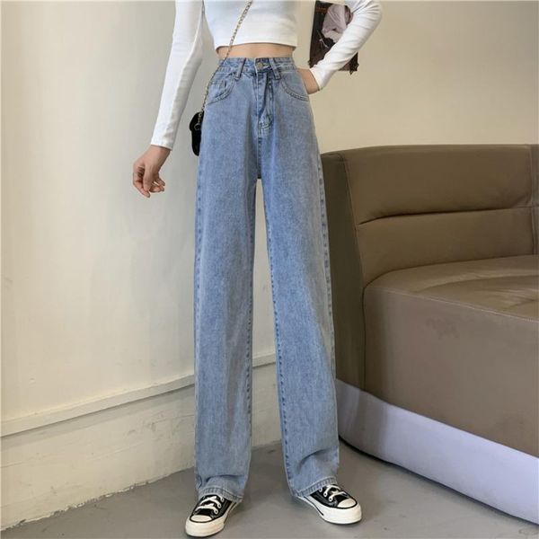 women's jeans in summer 2021, the high waist mopping and hanging denim pants for women are thin, loose thin wide leg, Blue
women's jeans in summer 2021, the high waist mopping and hanging denim pants for women are thin, loose thin wide leg, Blue
