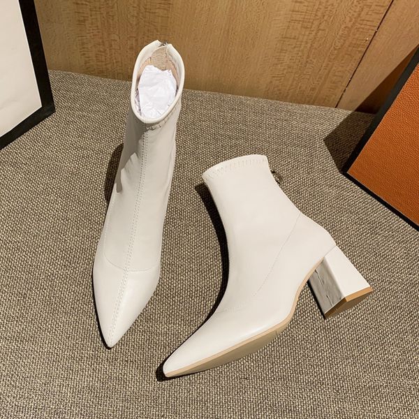 dress shoes white square heel short boots women pointed high heels mid-heel french martin fabj s94v, Black
dress shoes white square heel short boots women pointed high heels mid-heel french martin fabj s94v, Black