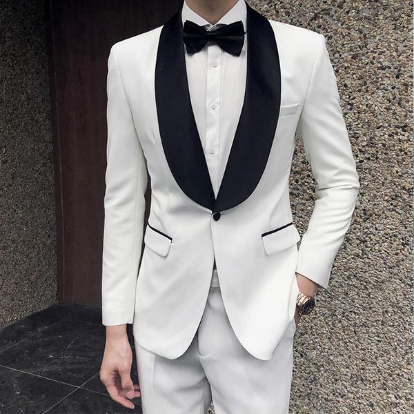 men's suits & blazers (jacket+pants) 2021 tailor-made white male suit set 2 piece grooms gift wedding evening for man slim fit custom m, White;black
men's suits & blazers (jacket+pants) 2021 tailor-made white male suit set 2 piece grooms gift wedding evening for man slim fit custom m, White;black
