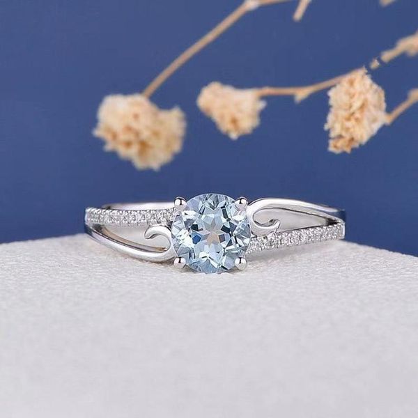 wedding rings cute female aqua blue crystal stone ring charm silver color for women dainty round zircon engagement, Slivery;golden
wedding rings cute female aqua blue crystal stone ring charm silver color for women dainty round zircon engagement, Slivery;golden