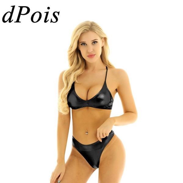 bras sets women shiny metallic bikini summer beach swimsuit swimwear exotic lingerie crop with low rise sissy briefs underwear, Red;black
bras sets women shiny metallic bikini summer beach swimsuit swimwear exotic lingerie crop with low rise sissy briefs underwear, Red;black