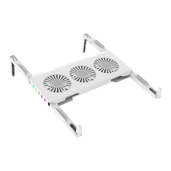 lapcooling pads gaming cooler silent three fan rgb led light 4500rpm powerful air flow portable foldable notebook pad stand base
lapcooling pads gaming cooler silent three fan rgb led light 4500rpm powerful air flow portable foldable notebook pad stand base
