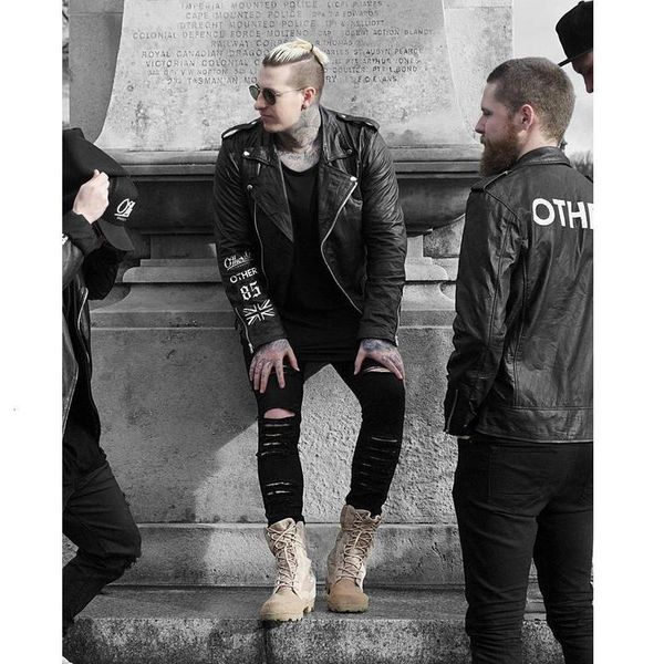 men's jeans ripped for men ny distressed slim designer biker hip hop swag ccvg, Blue
men's jeans ripped for men ny distressed slim designer biker hip hop swag ccvg, Blue