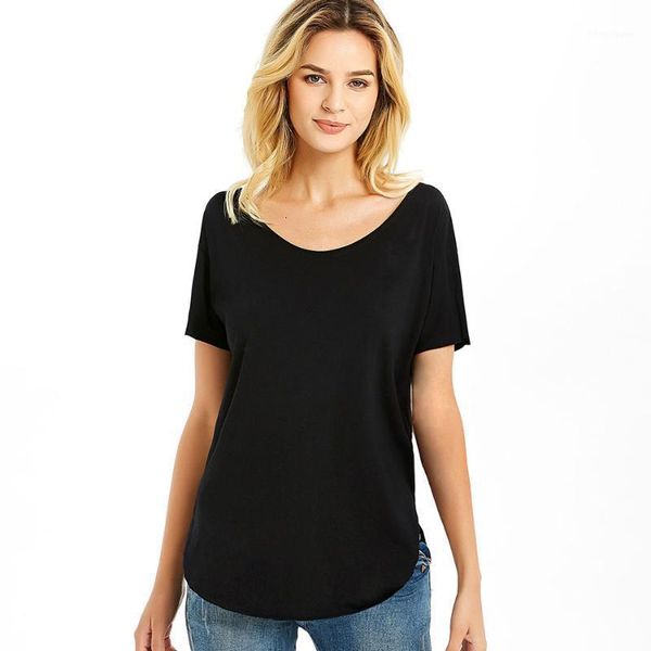 women's t-shirt o round neck t shirt solid loose short sleeve tees for women cotton summer cool casual fashion leisure1 wovm, White
women's t-shirt o round neck t shirt solid loose short sleeve tees for women cotton summer cool casual fashion leisure1 wovm, White