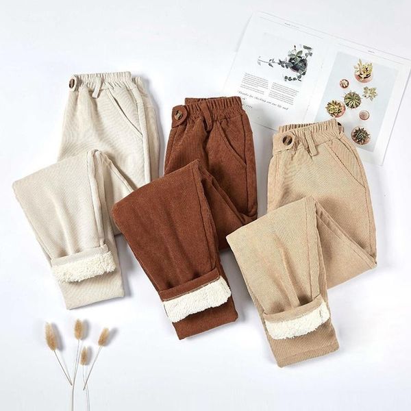 women's pants & capris women corduroy thick velvet casual warm winter elastic waist harem loose trousers, Black;white
women's pants & capris women corduroy thick velvet casual warm winter elastic waist harem loose trousers, Black;white
